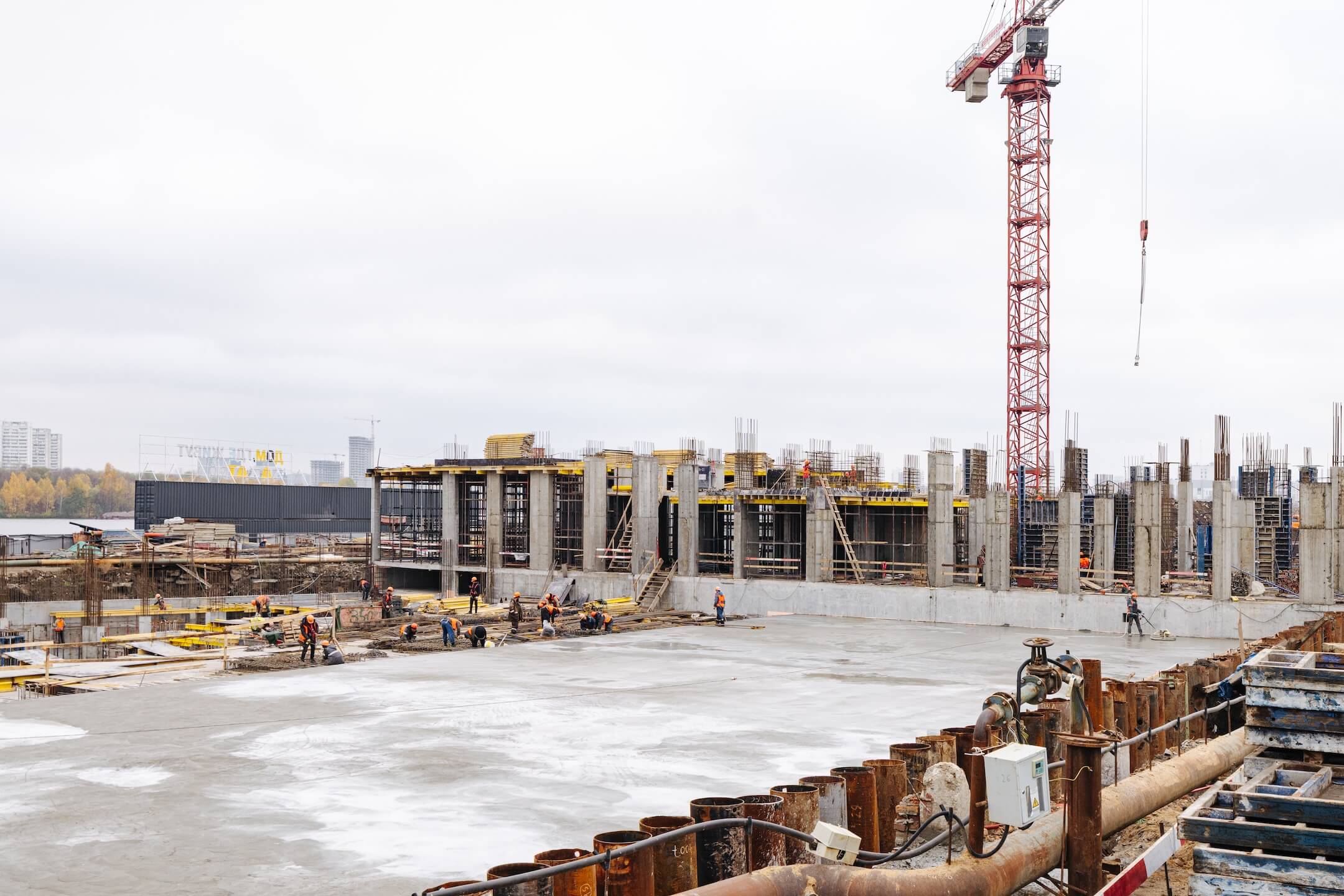 Ход строительства