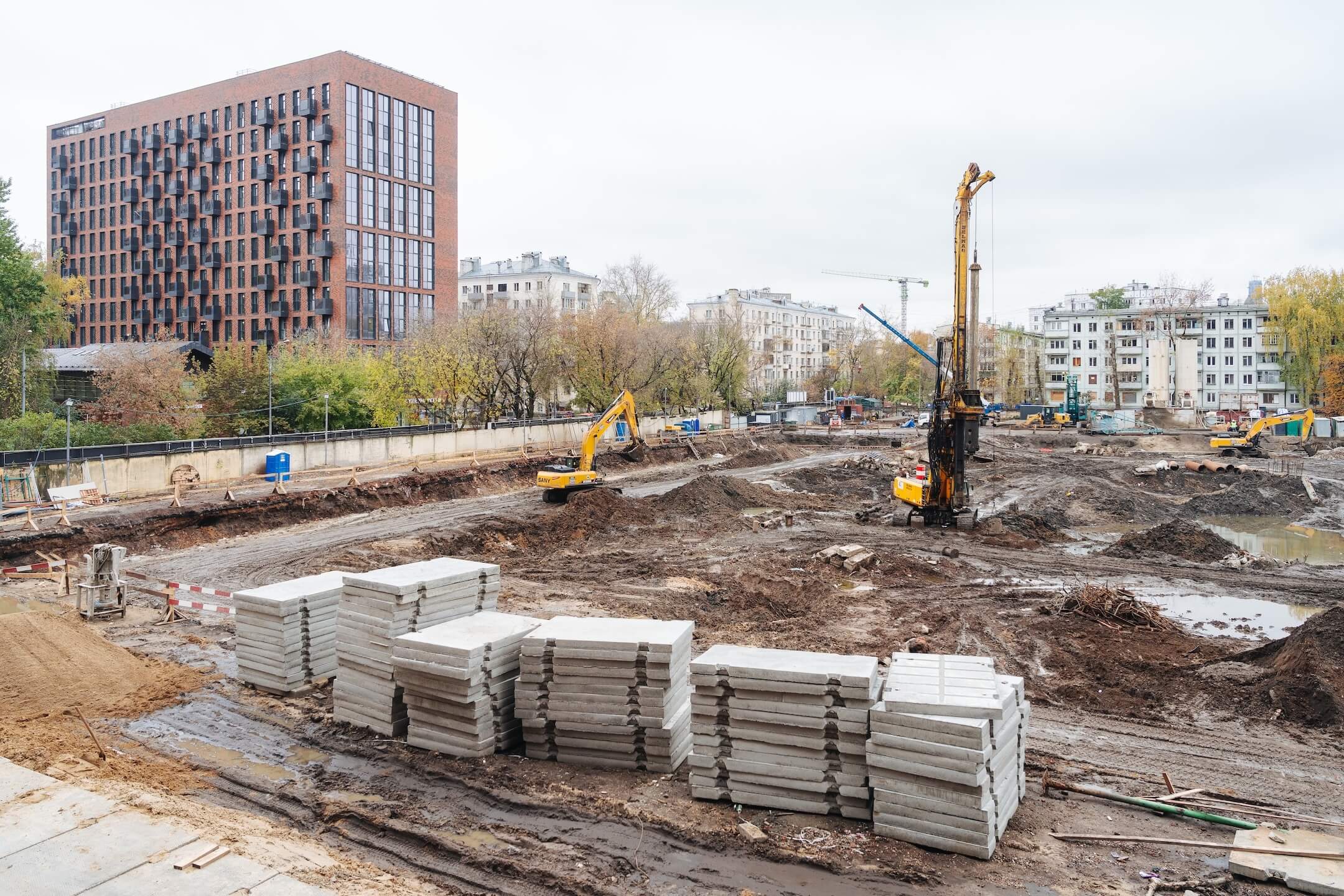 Ход строительства