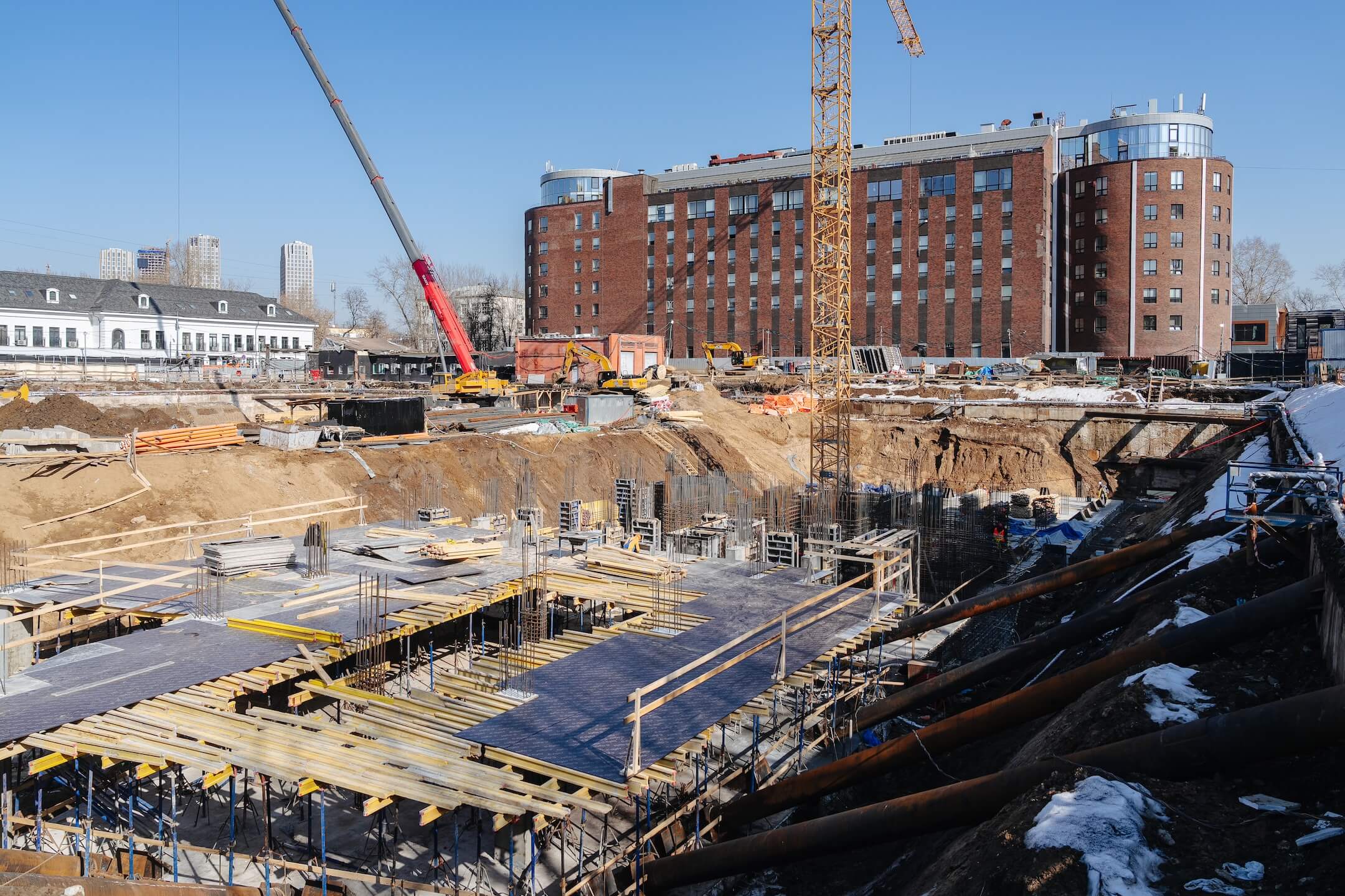 Ход строительства