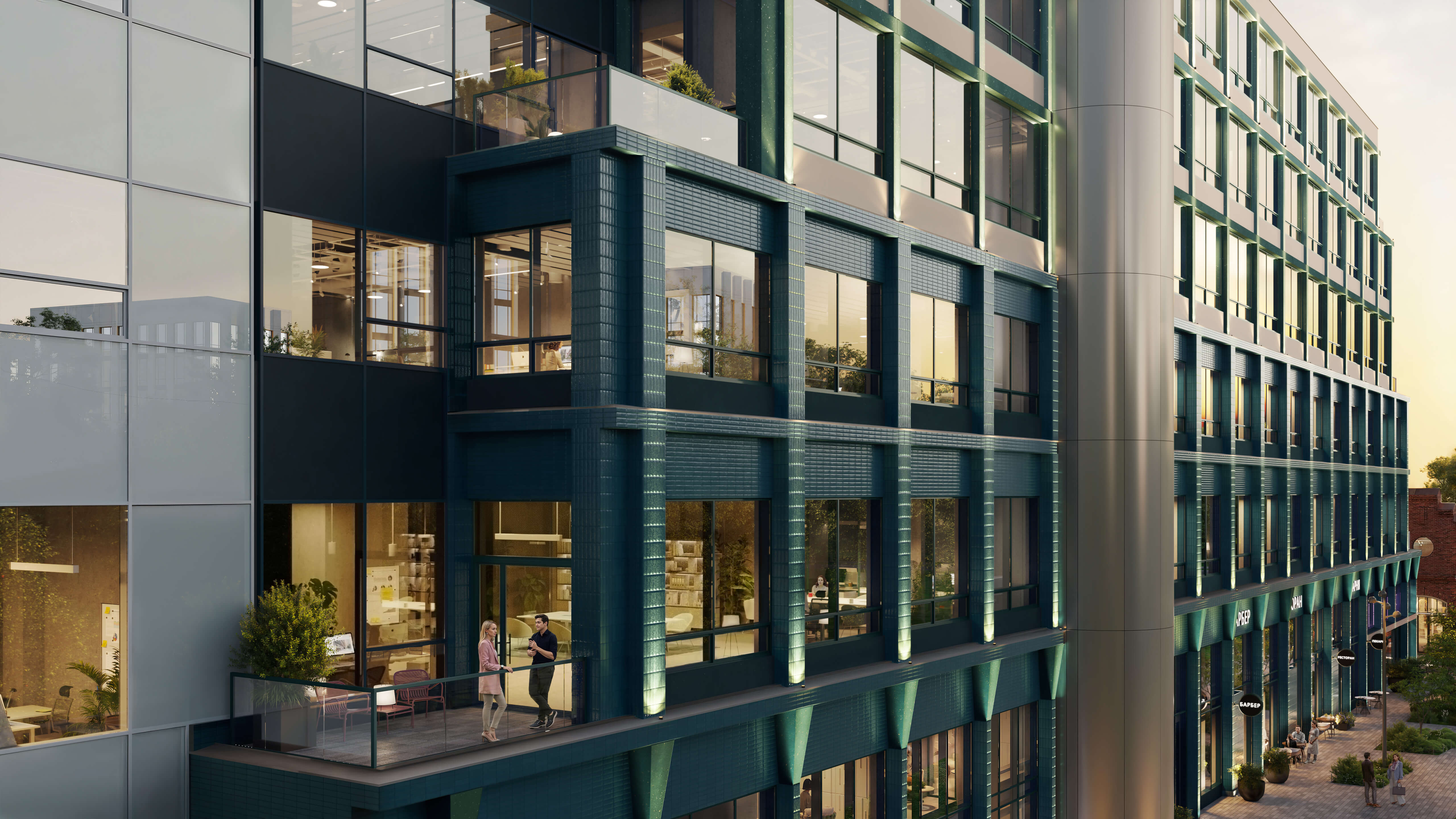 Офисы с террасами 