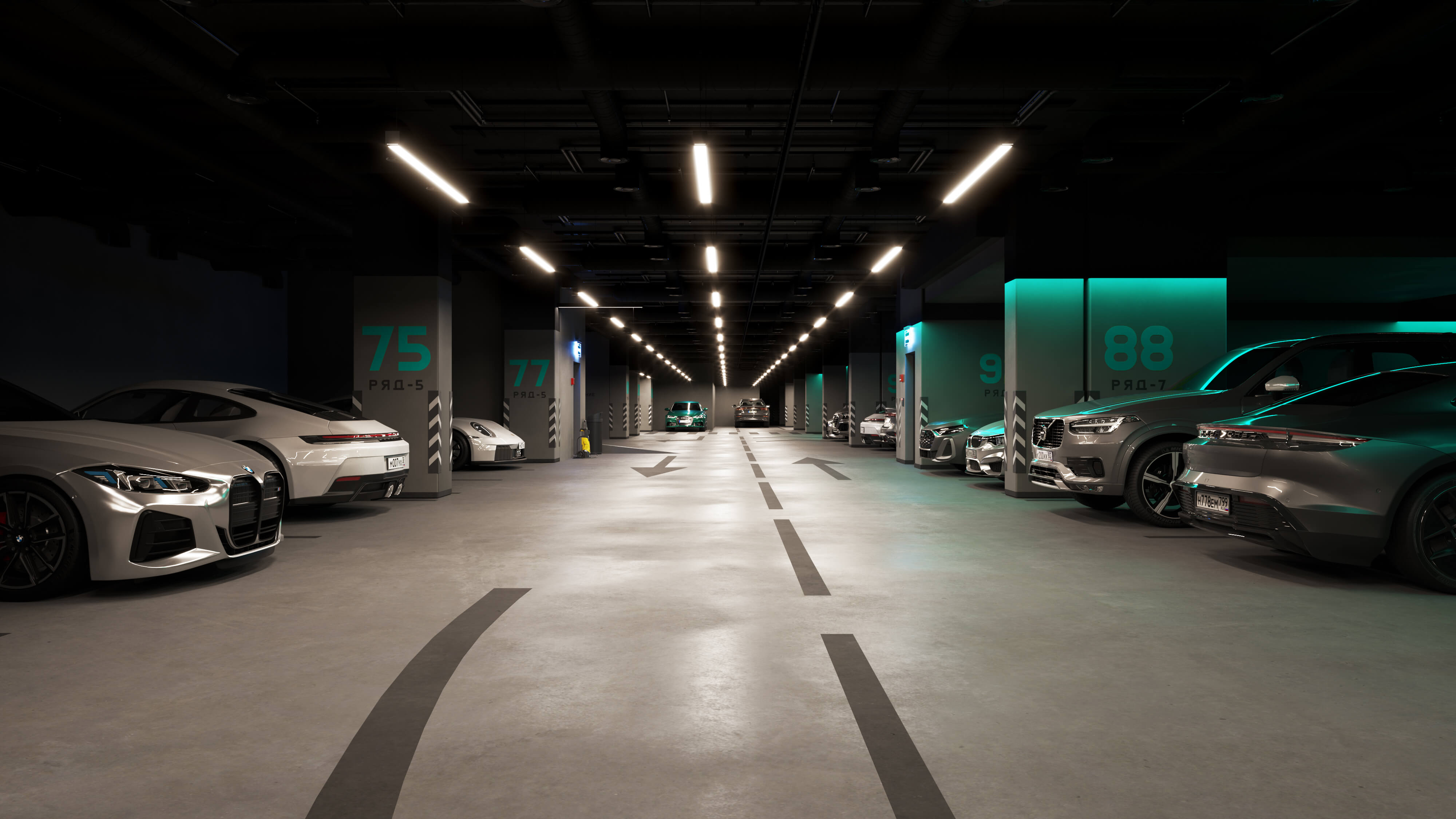   Подземный паркинг